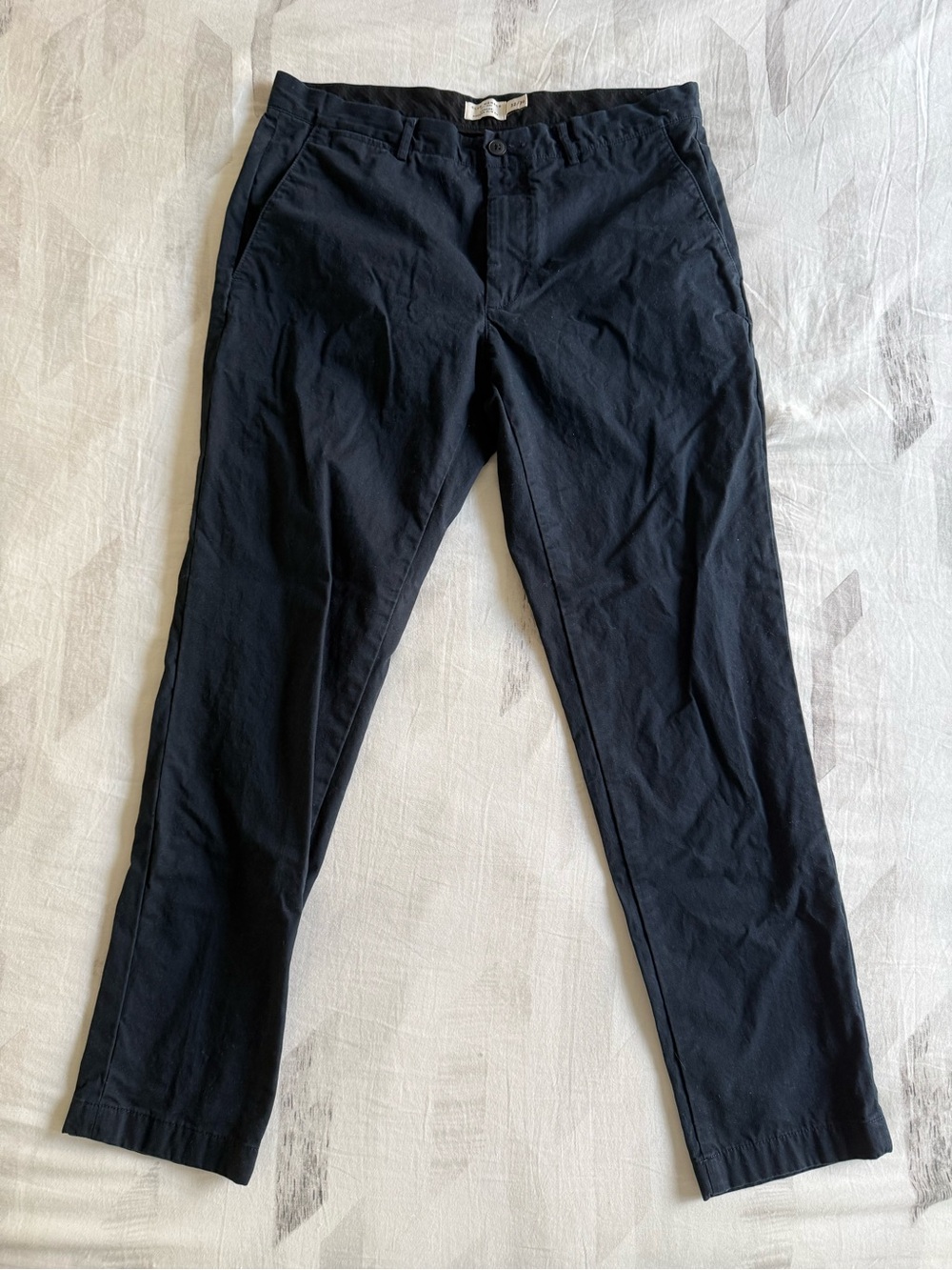Club Monaco Navy Slim Chinos
